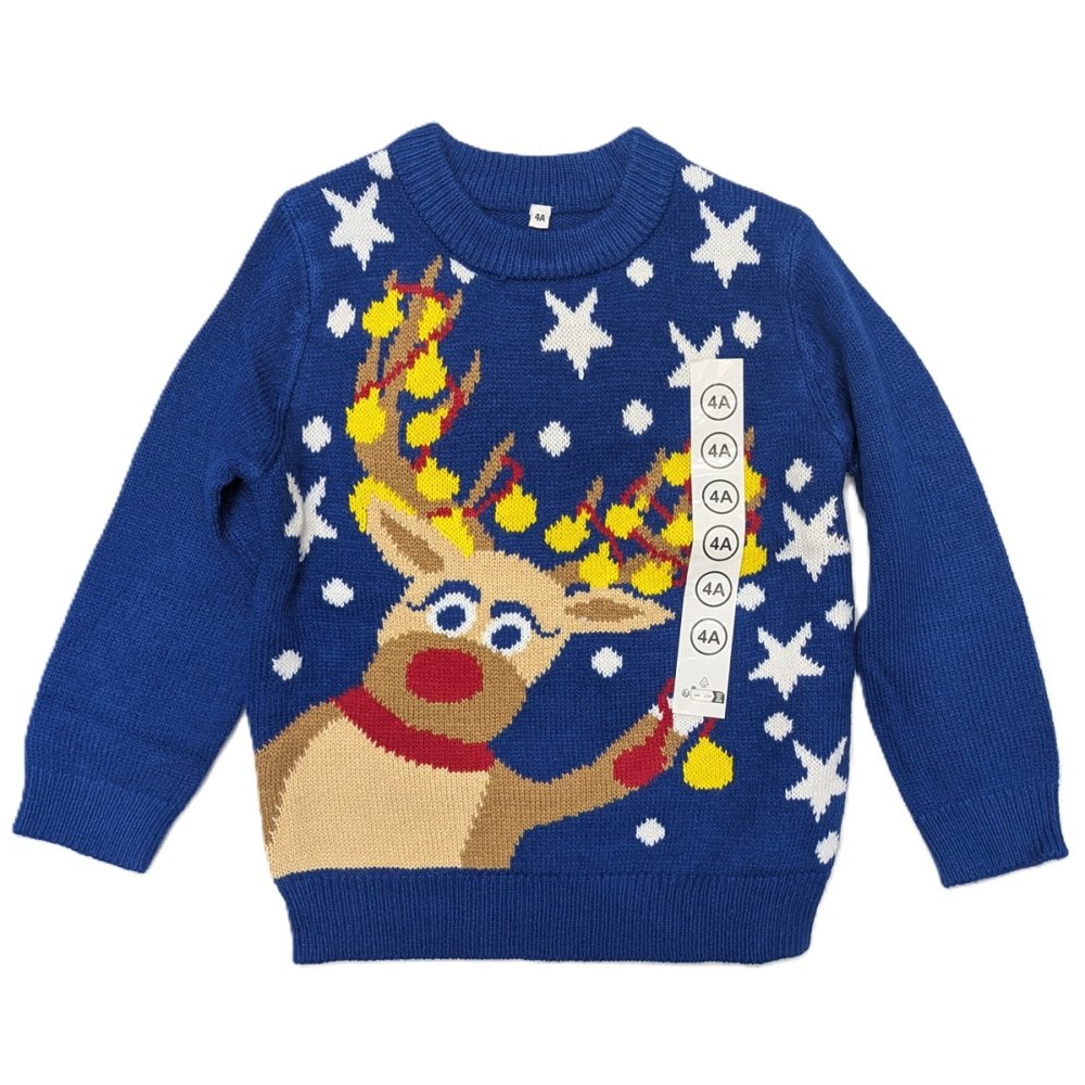 CPX05: Kids Knitted Christmas Reindeer Jumper (3-12 years) CPX05: Kids Knitted Christmas Reindeer Jumper (3-12 years)